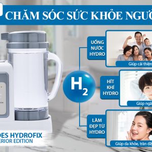 Máy tạo nước và khí giàu Hydro Lourdes Hydrofix Superior Edition